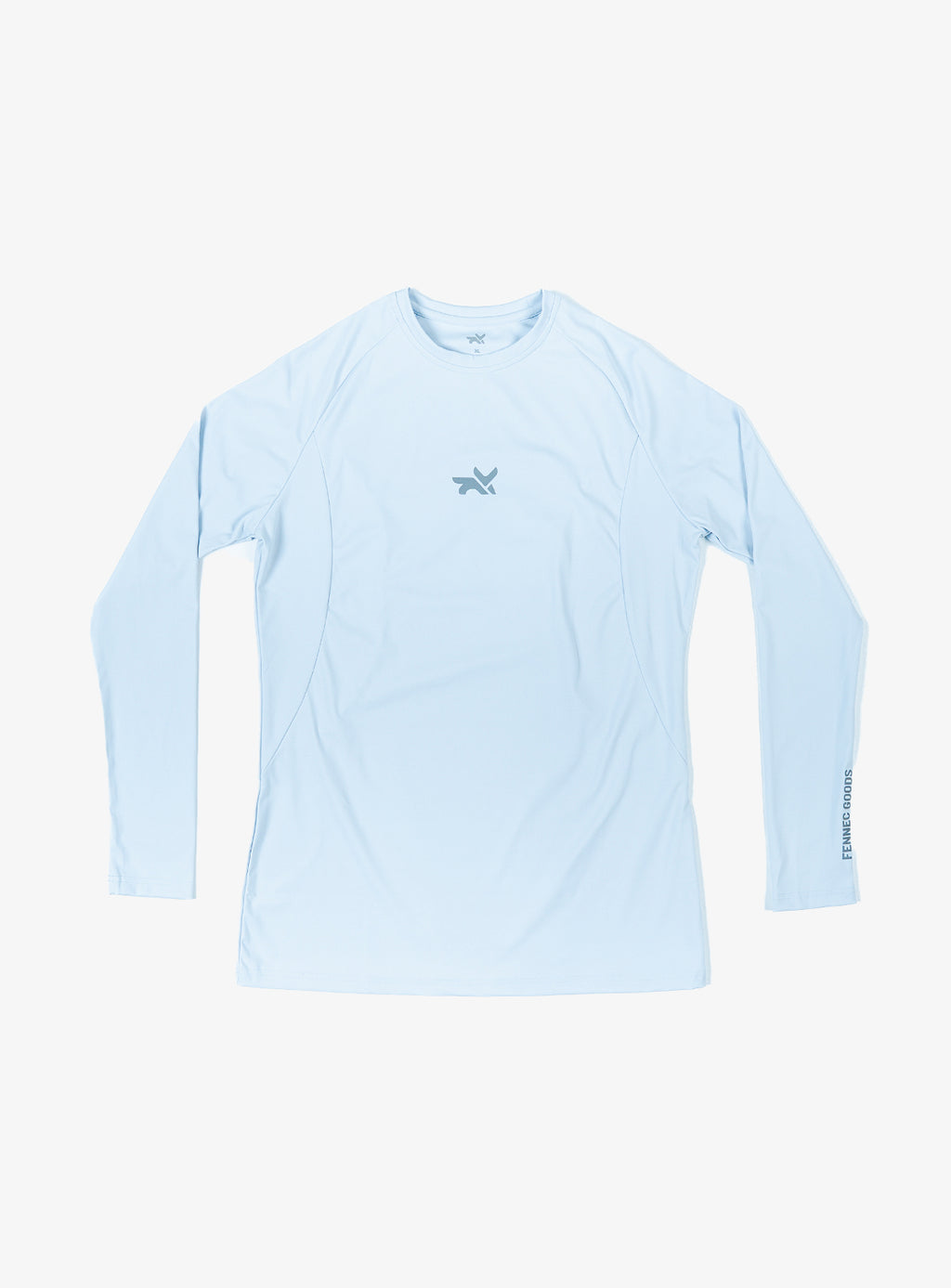 HEAVYWEIGHT LONG SLEEVE COMPRESSION TOP - GLACIER BLUE