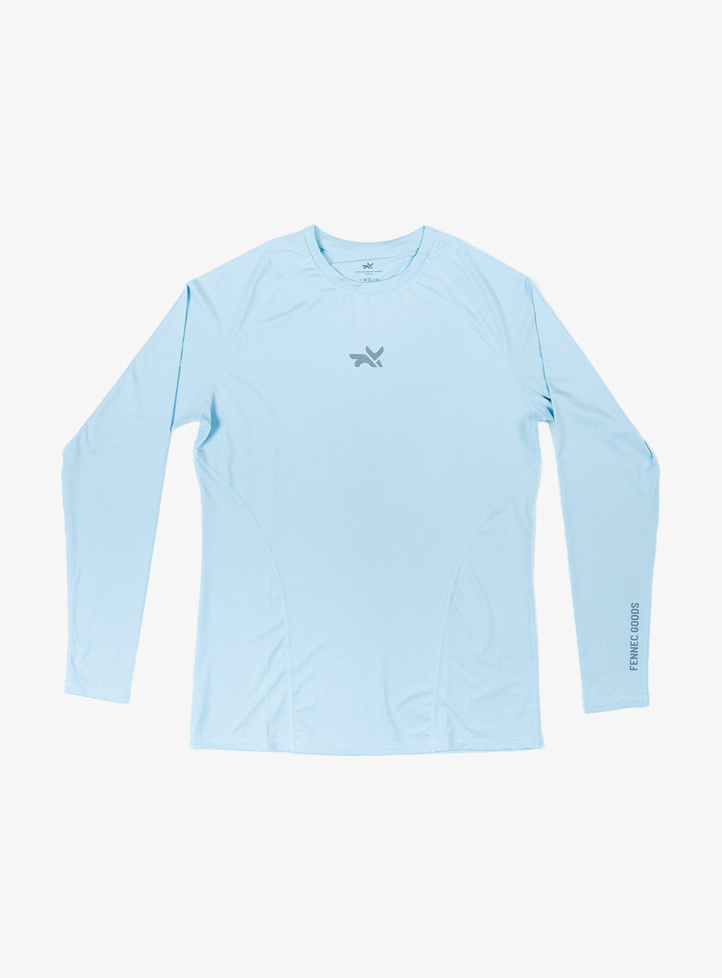 LIGHTWEIGHT LONG SLEEVE COMPRESSION TOP - ICE BLUE