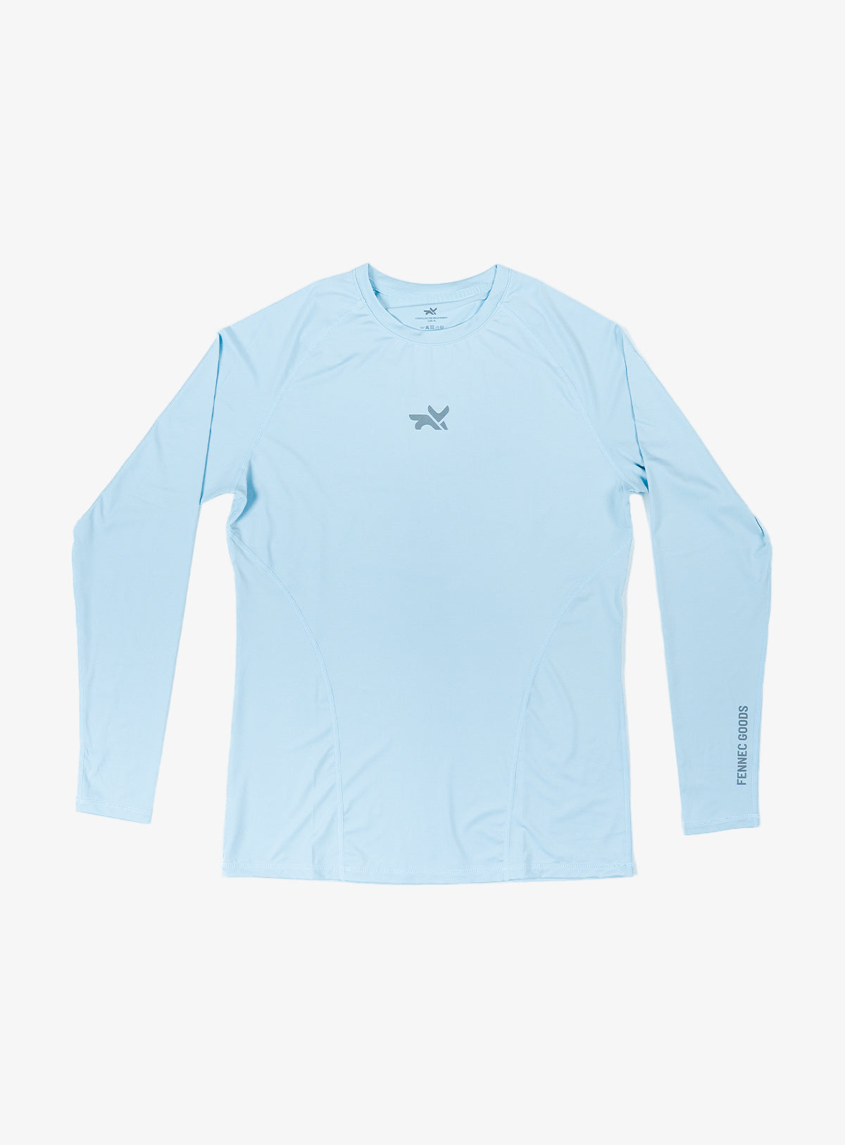 LIGHTWEIGHT LONG SLEEVE COMPRESSION TOP - ICE BLUE