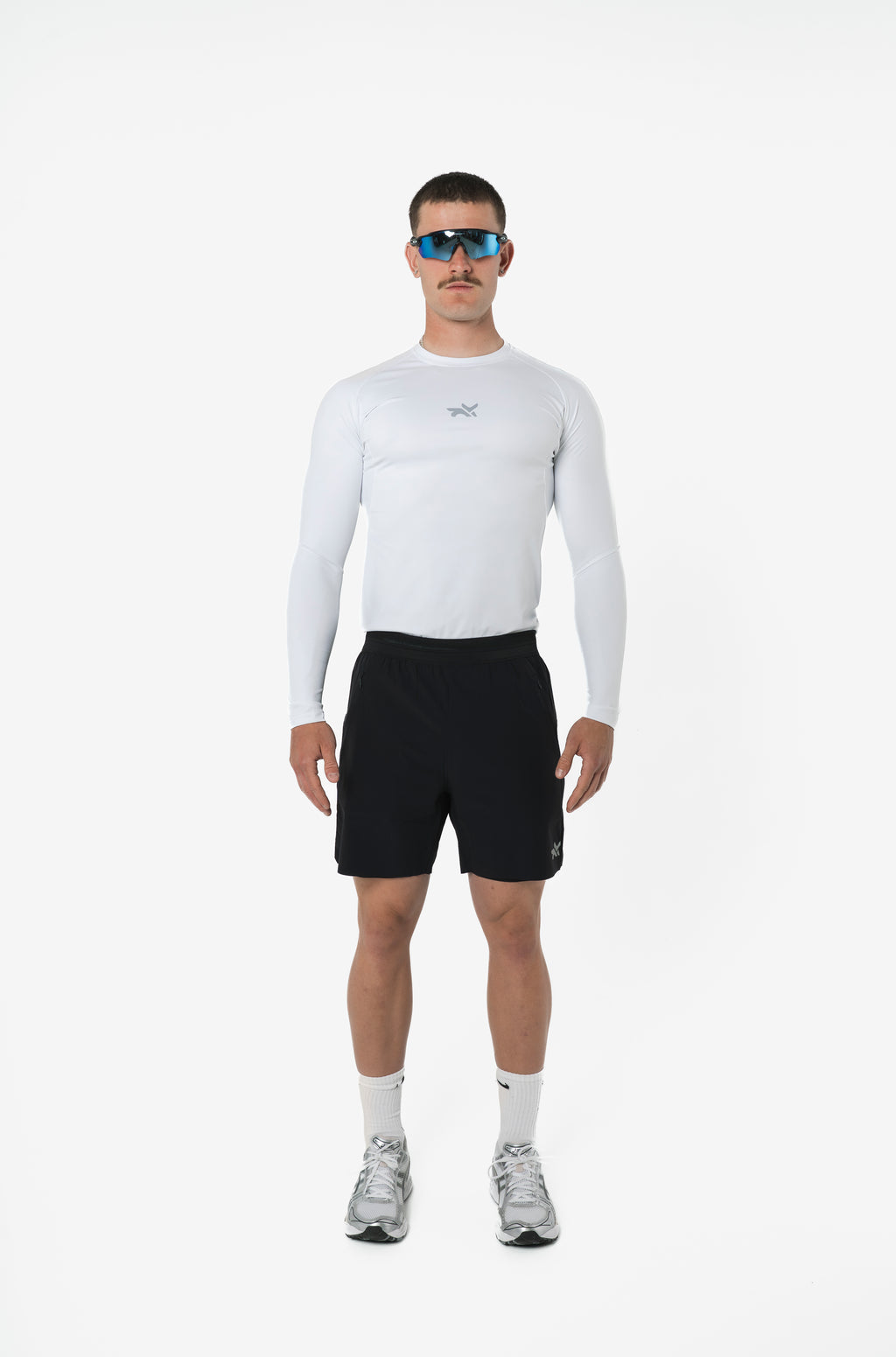 HEAVYWEIGHT LONG SLEEVE COMPRESSION TOP - ARCTIC WHITE