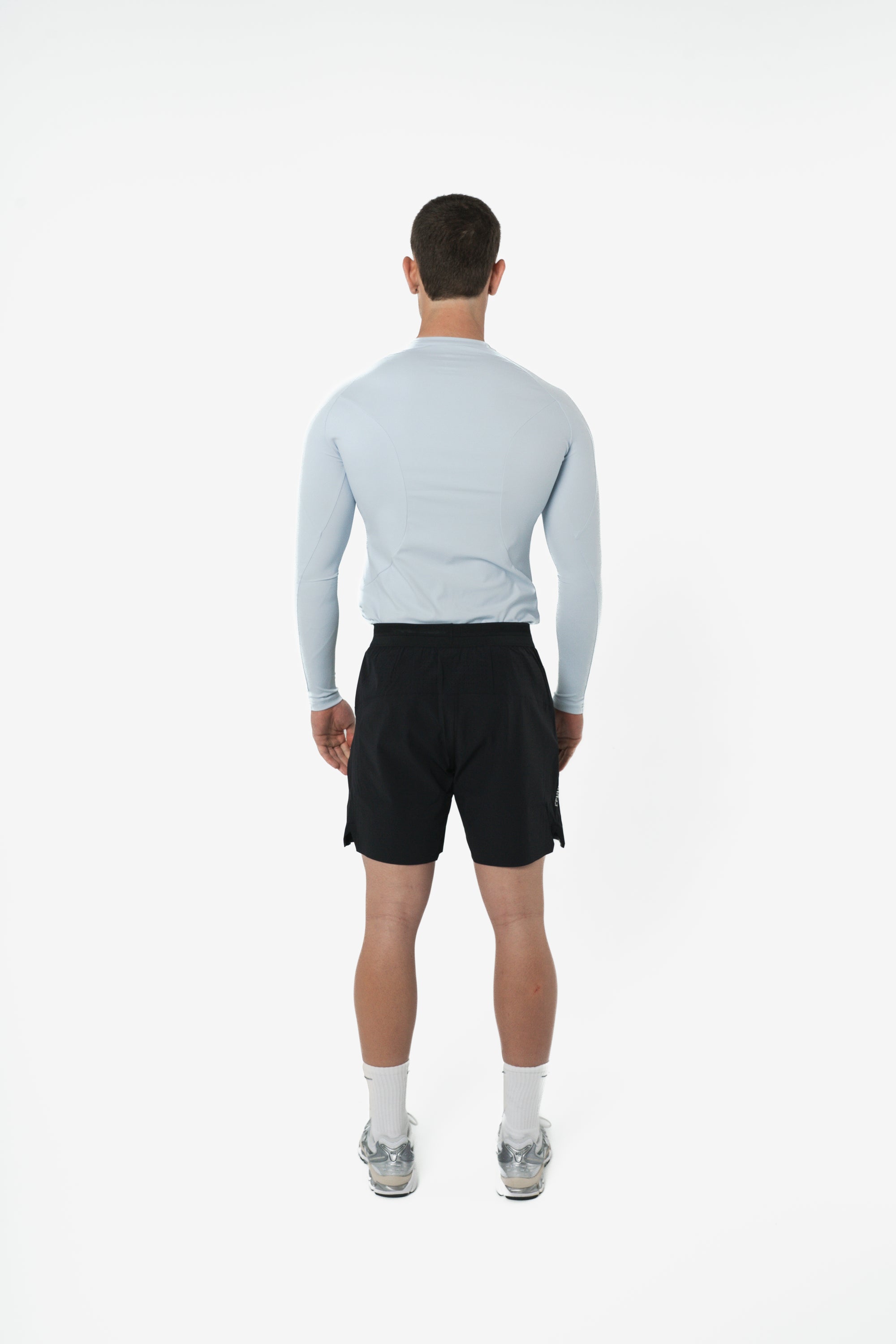 HEAVYWEIGHT LONG SLEEVE COMPRESSION TOP - GLACIER BLUE