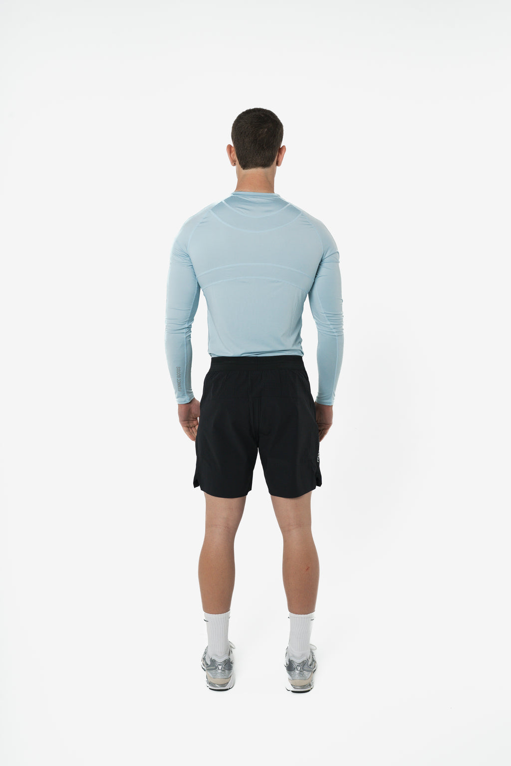LIGHTWEIGHT LONG SLEEVE COMPRESSION TOP - ICE BLUE