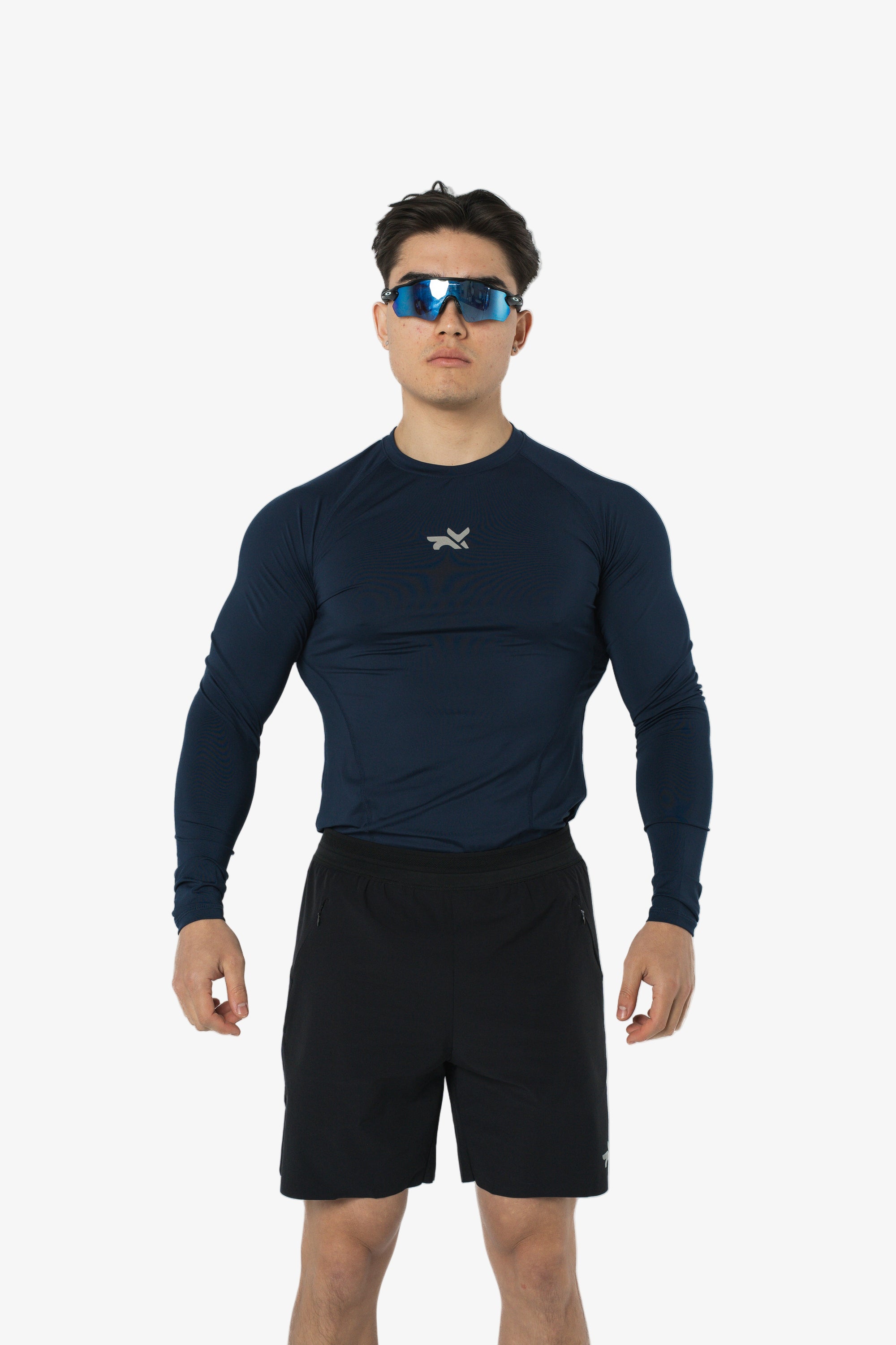 LIGHTWEIGHT LONG SLEEVE COMPRESSION TOP - SHADOW NAVY