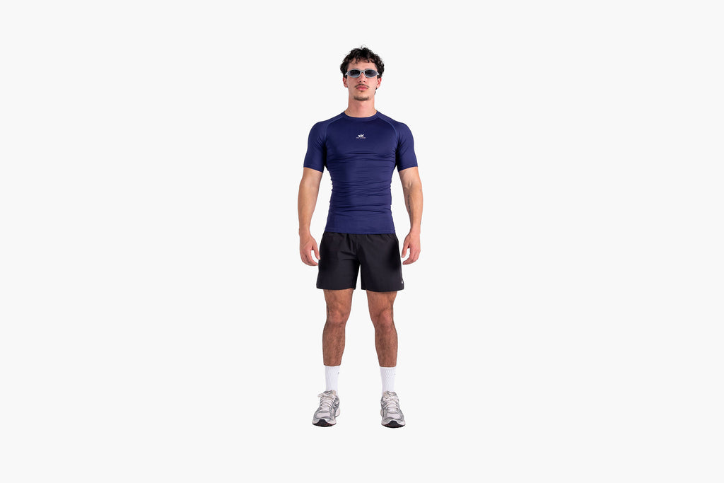 SHORT ARM COMPRESSION TOP - DEEP PURPLE