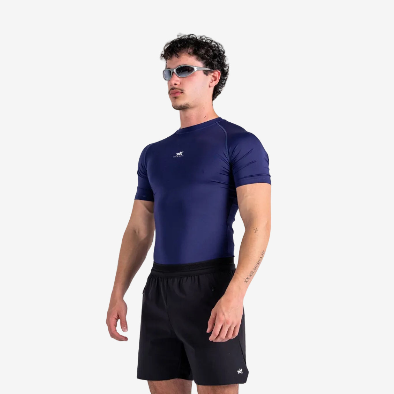 SHORT ARM COMPRESSION TOP - DEEP PURPLE