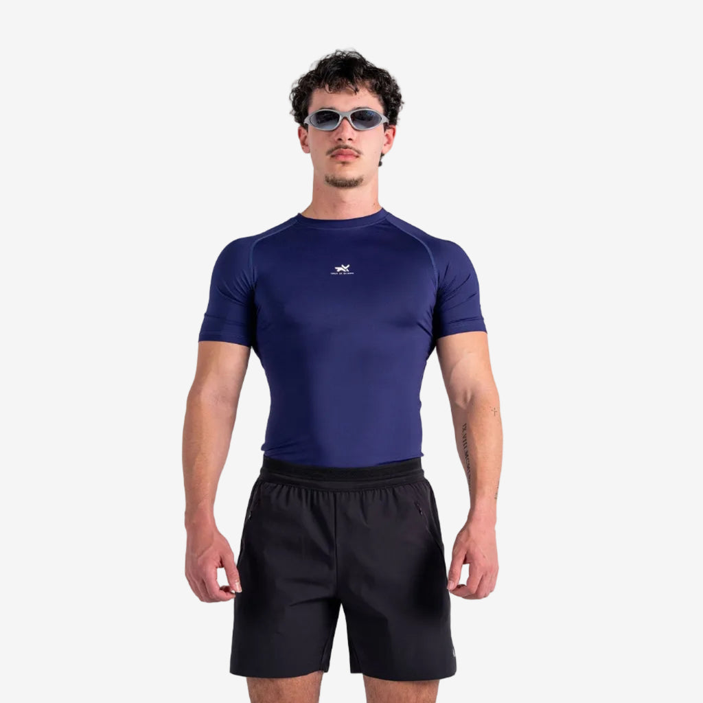 SHORT ARM COMPRESSION TOP - DEEP PURPLE