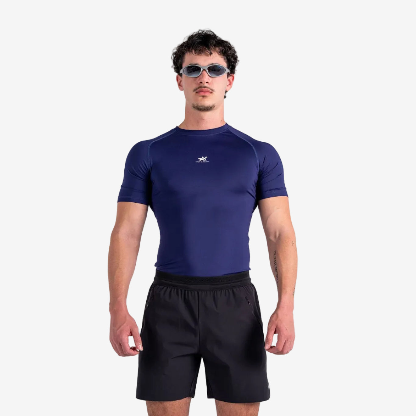 SHORT ARM COMPRESSION TOP - DEEP PURPLE