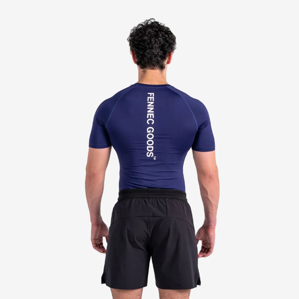 SHORT ARM COMPRESSION TOP - DEEP PURPLE
