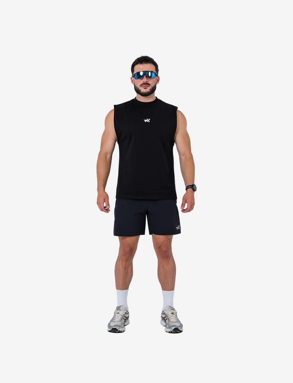 OVERSIZED TANK - STRAIGHT BLACK