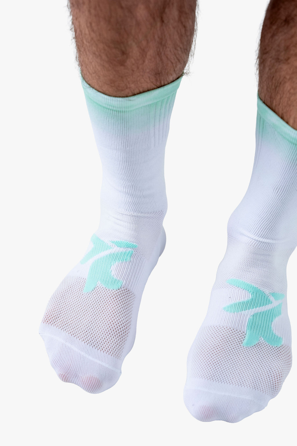 Mint Blue Race Sock