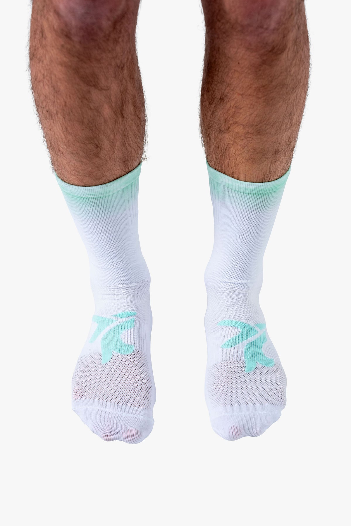 Mint Blue Race Sock
