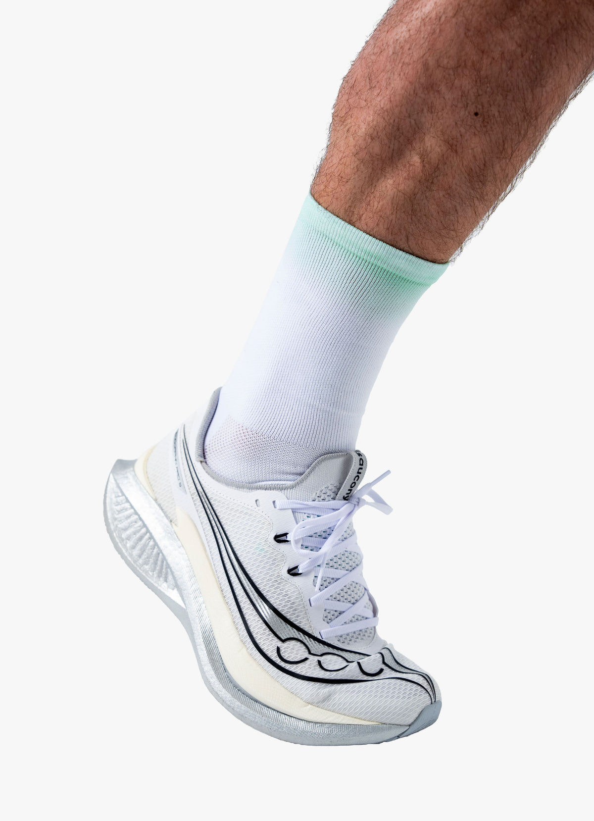 Mint Blue Race Sock