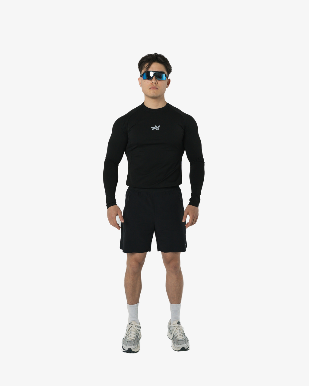 HEAVYWEIGHT LONG SLEEVE COMPRESSION TOP - SHADOW BLACK